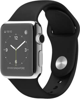 Apple Watch (38 mm) Paslanmaz çelik Kasa ve Siyah Spor Kordon Akıllı Saat kullananlar yorumlar
